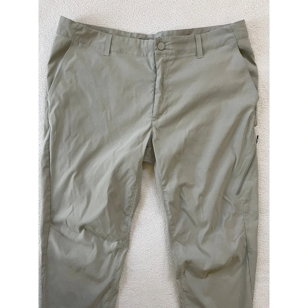 The North Face Mens 38 Paramount Trail Hiking Pants Tan Straight Leg Stretch‎